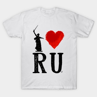 I Heart Russia black by Tai's Tees T-Shirt